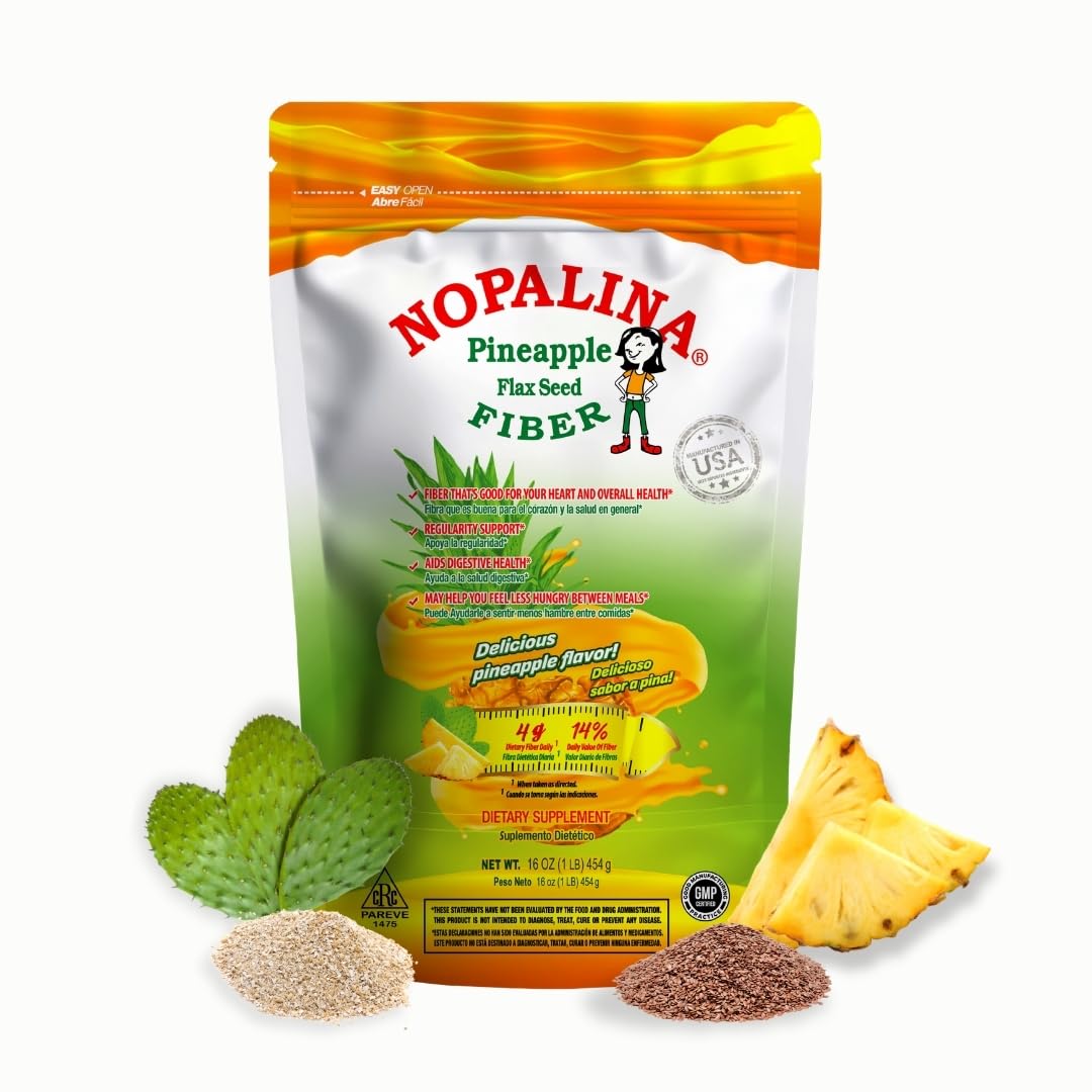 Nopalina Fiber Formula Pineapple Powder 16 oz