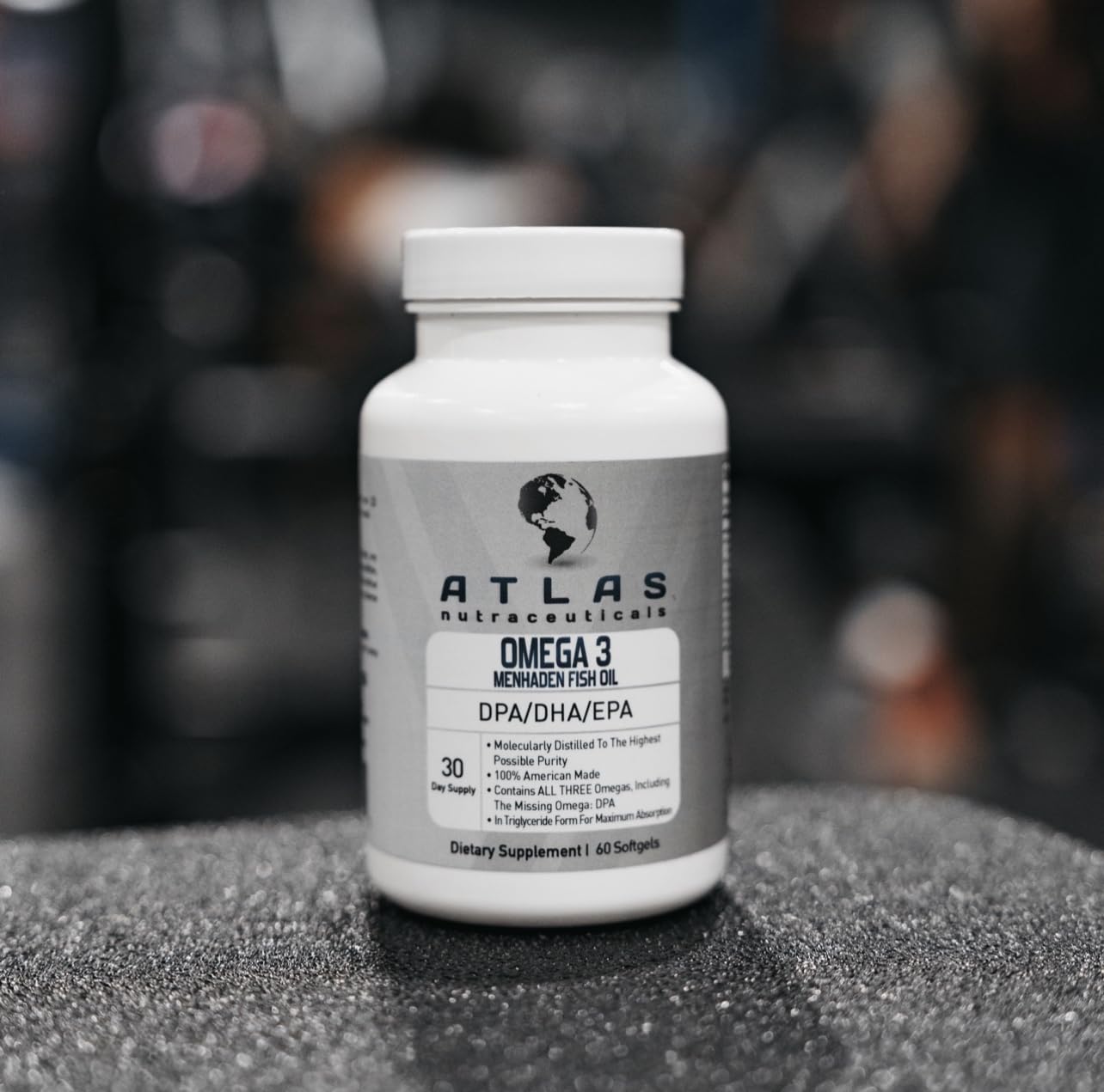 Atlas Nutraceuticals Menhaden Fish Oil Omega-3 Softgels 60 Count