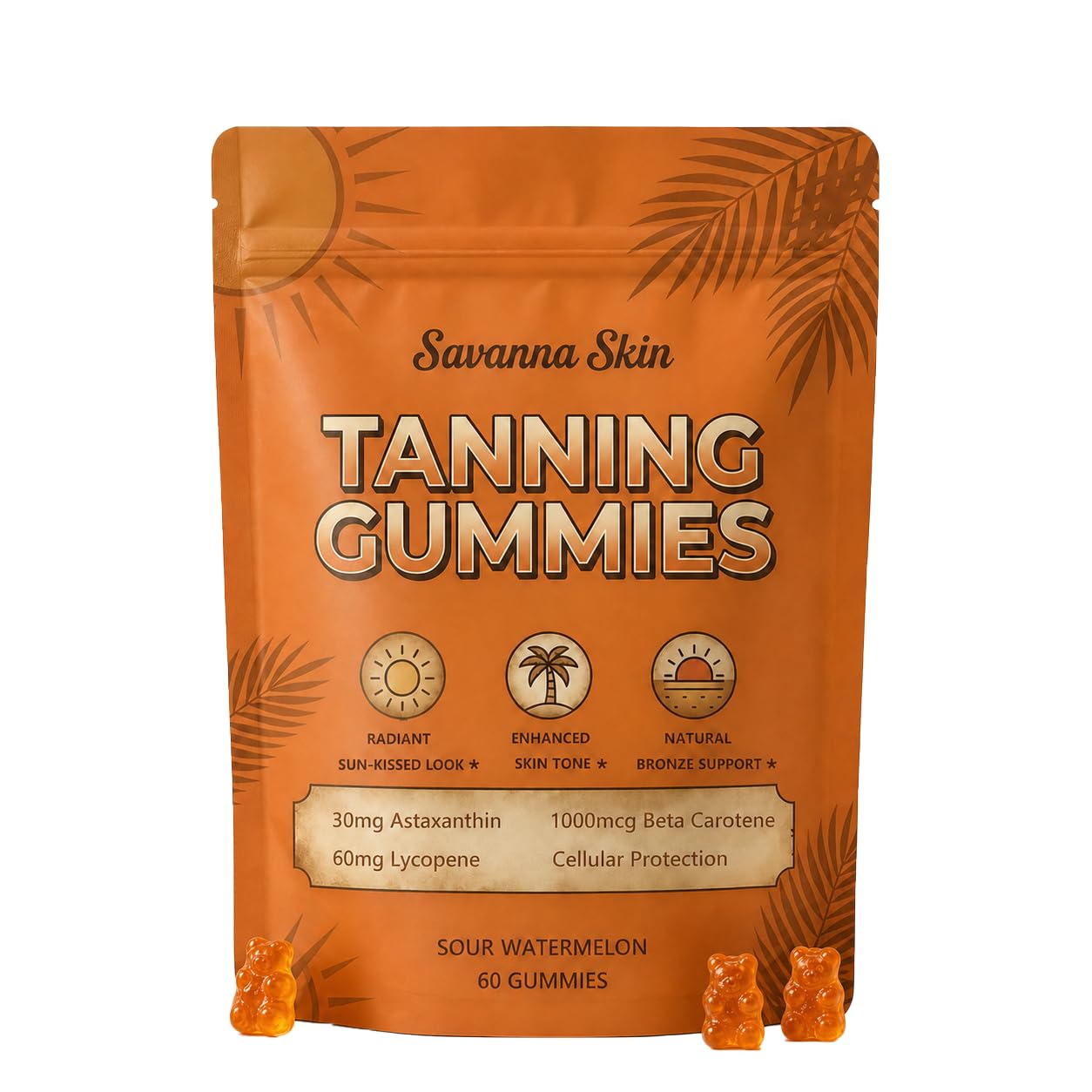 Hyuikiu Savanna Skin Gummy 60 Count