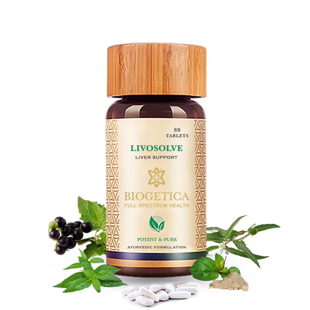 Biogetica Livosolve Natural Hepatic Wellness Tablet, 80 Count