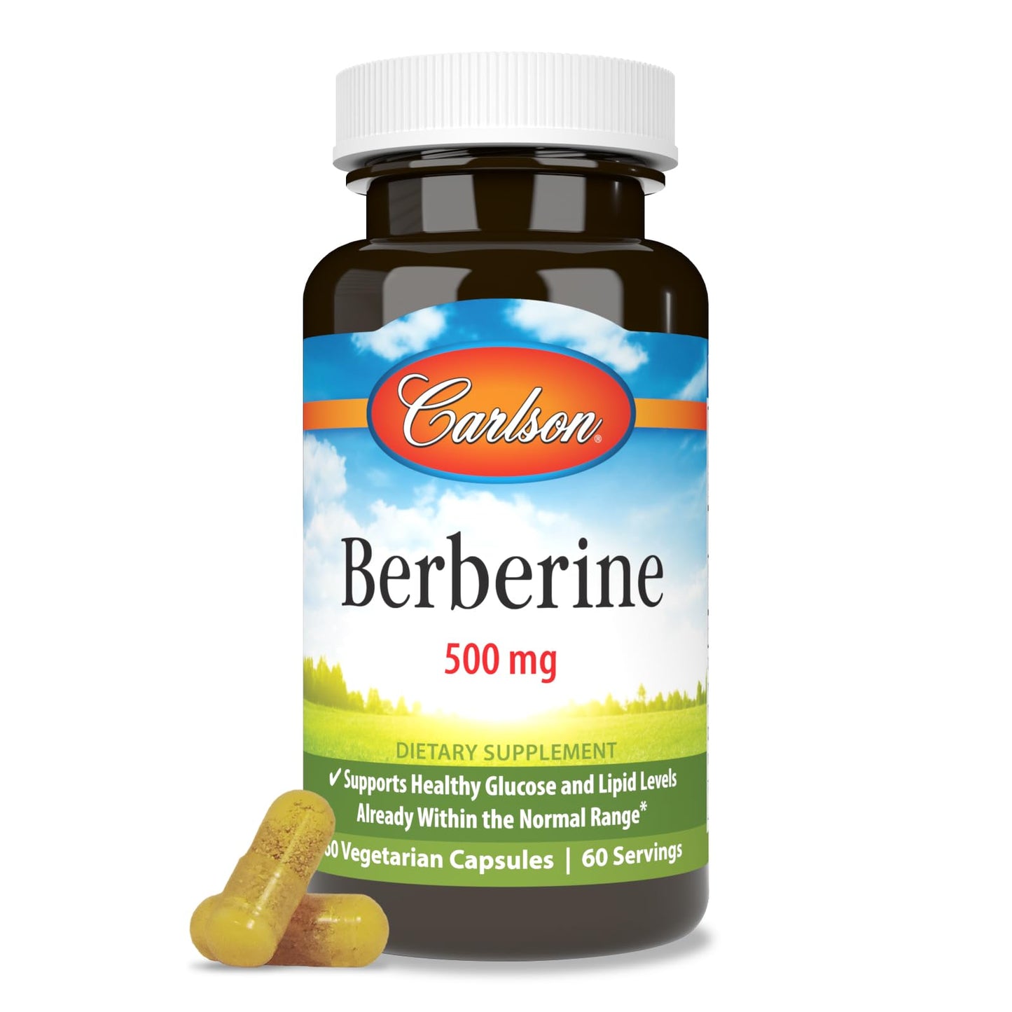 Carlson Berberine Capsule, 60 Count