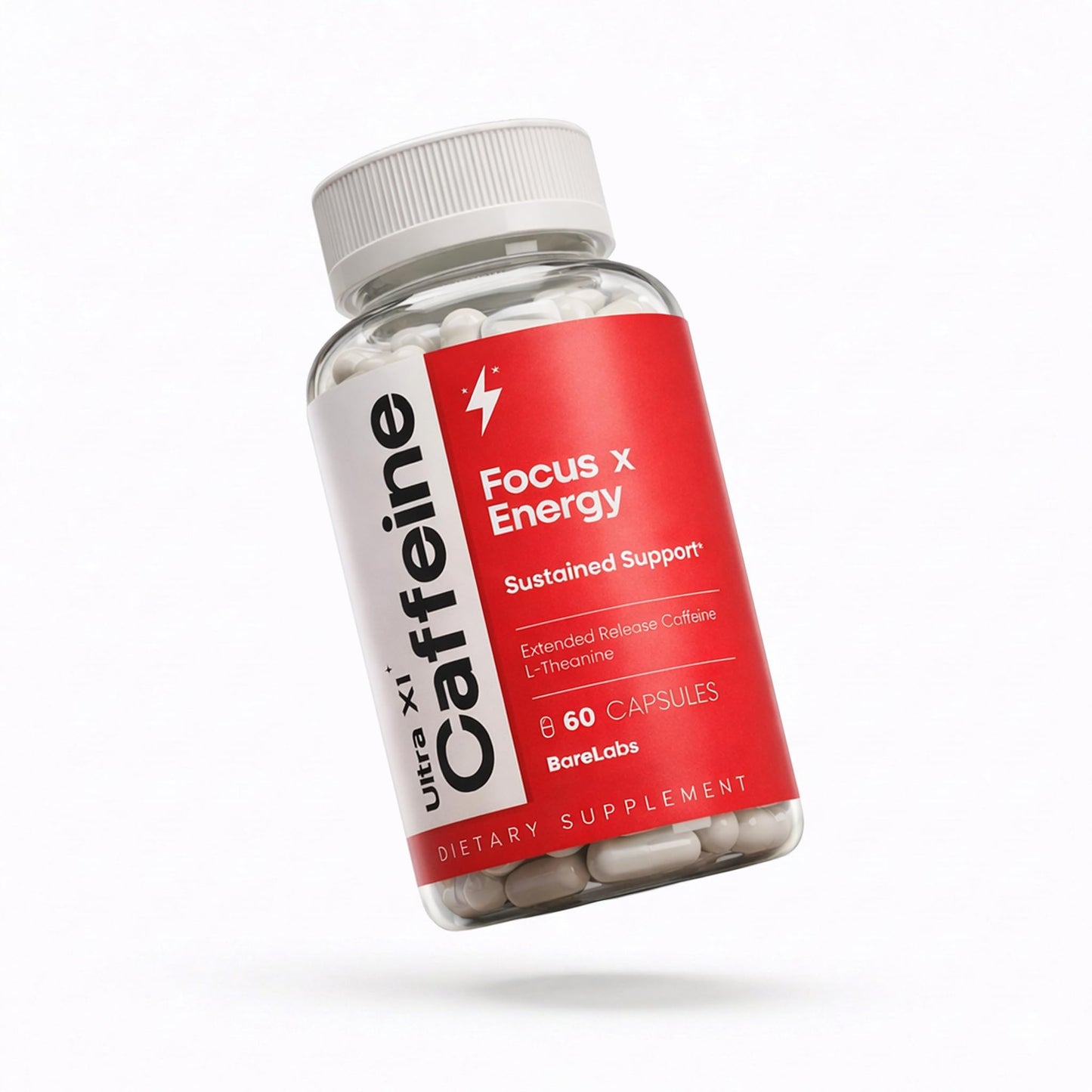 BareLabs Ultra X1 Extended Release Caffeine Capsules 60 Count