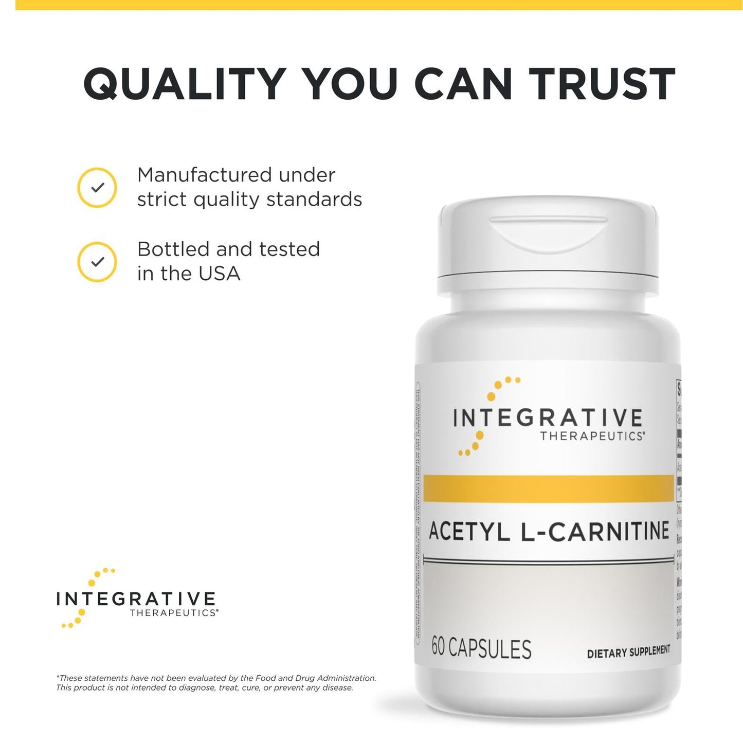 Integrative Therapeutics Acetyl L-Carnitine Capsules 60 Count