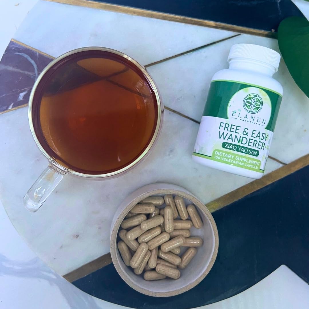 Elanen Naturals Xiao Yao San Free and Easy Wanderer Xiao Yao Wan Xiao Yao Pian Capsules 100 Count