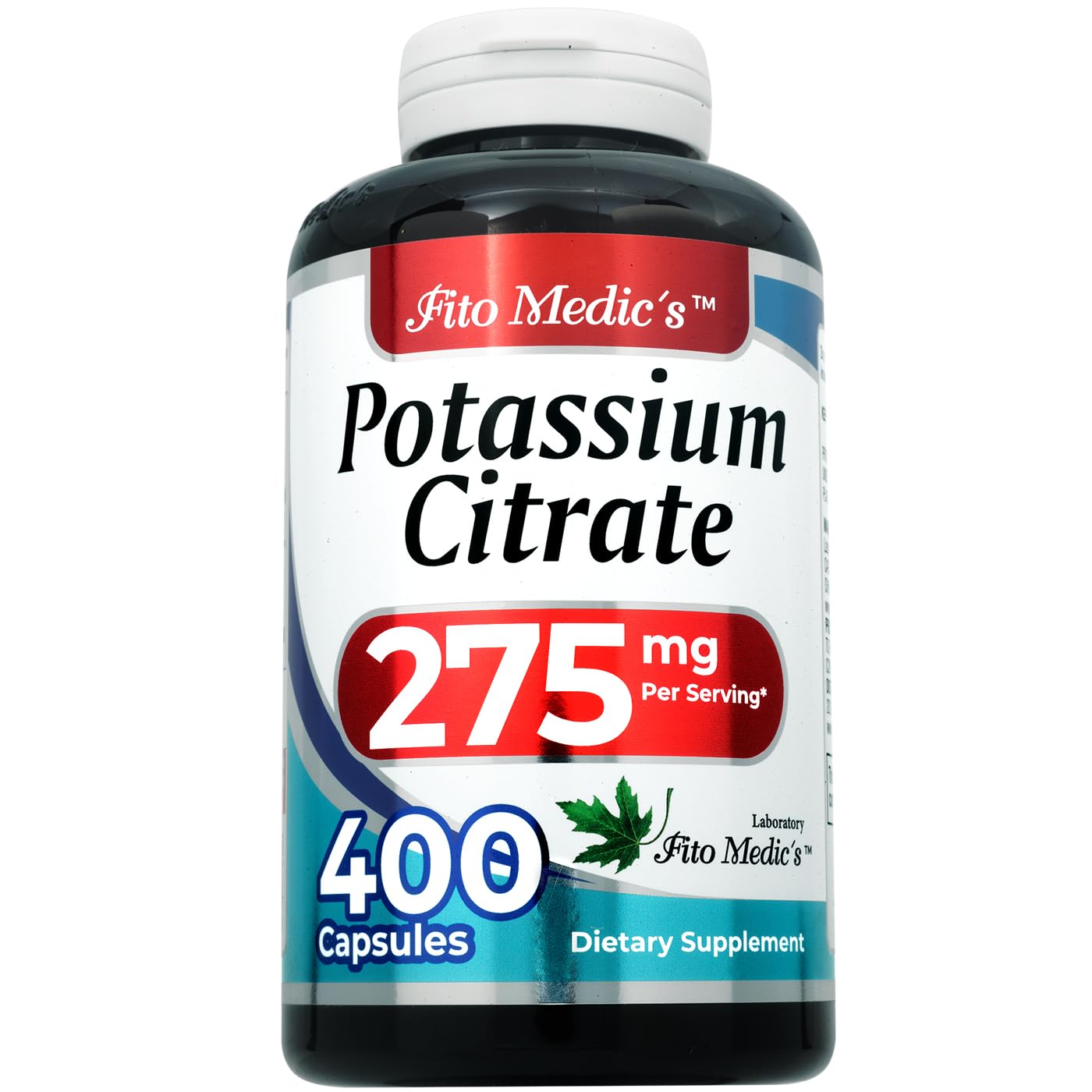 FITO MEDIC'S Potassium Citrate Supplement Capsule, 400 Count