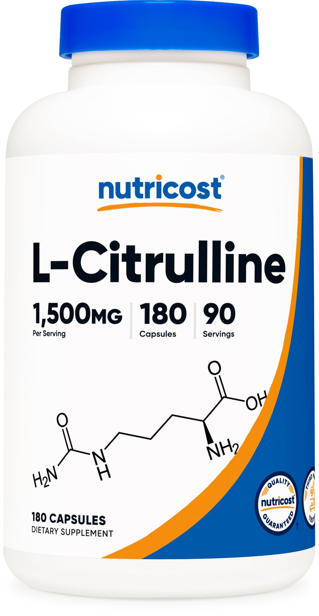 Nutricost L-Citrulline 750mg, 360 Capsules (2 Bottles)