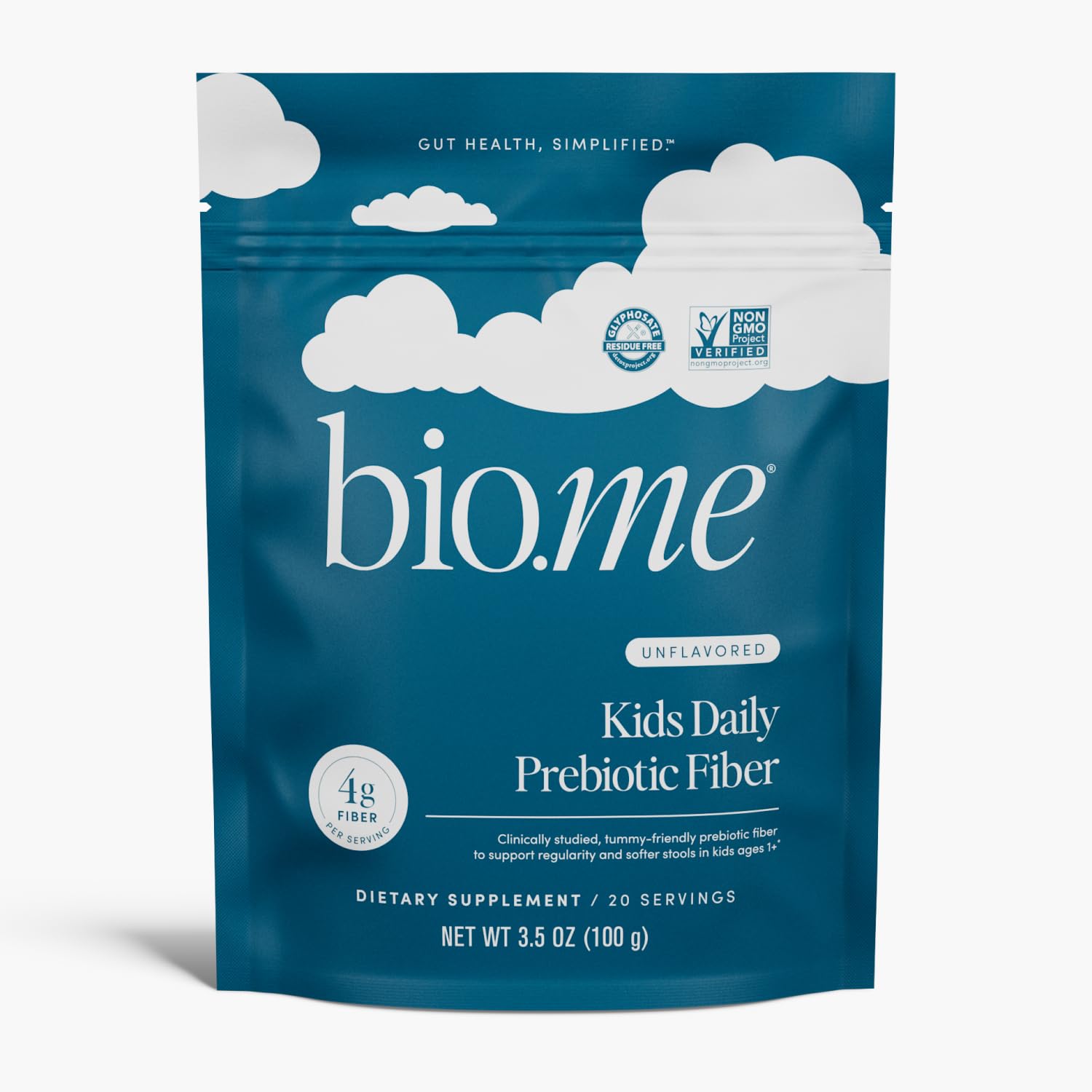 Bio.me Kids Daily Prebiotic Fiber Powder 3.5 Ounce