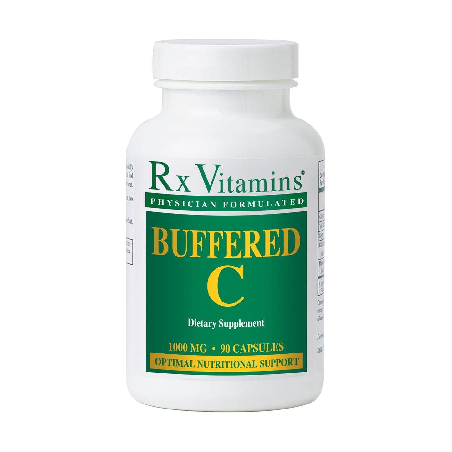 Rx Vitamins Buffered C 500 mg Capsule, 90 Count