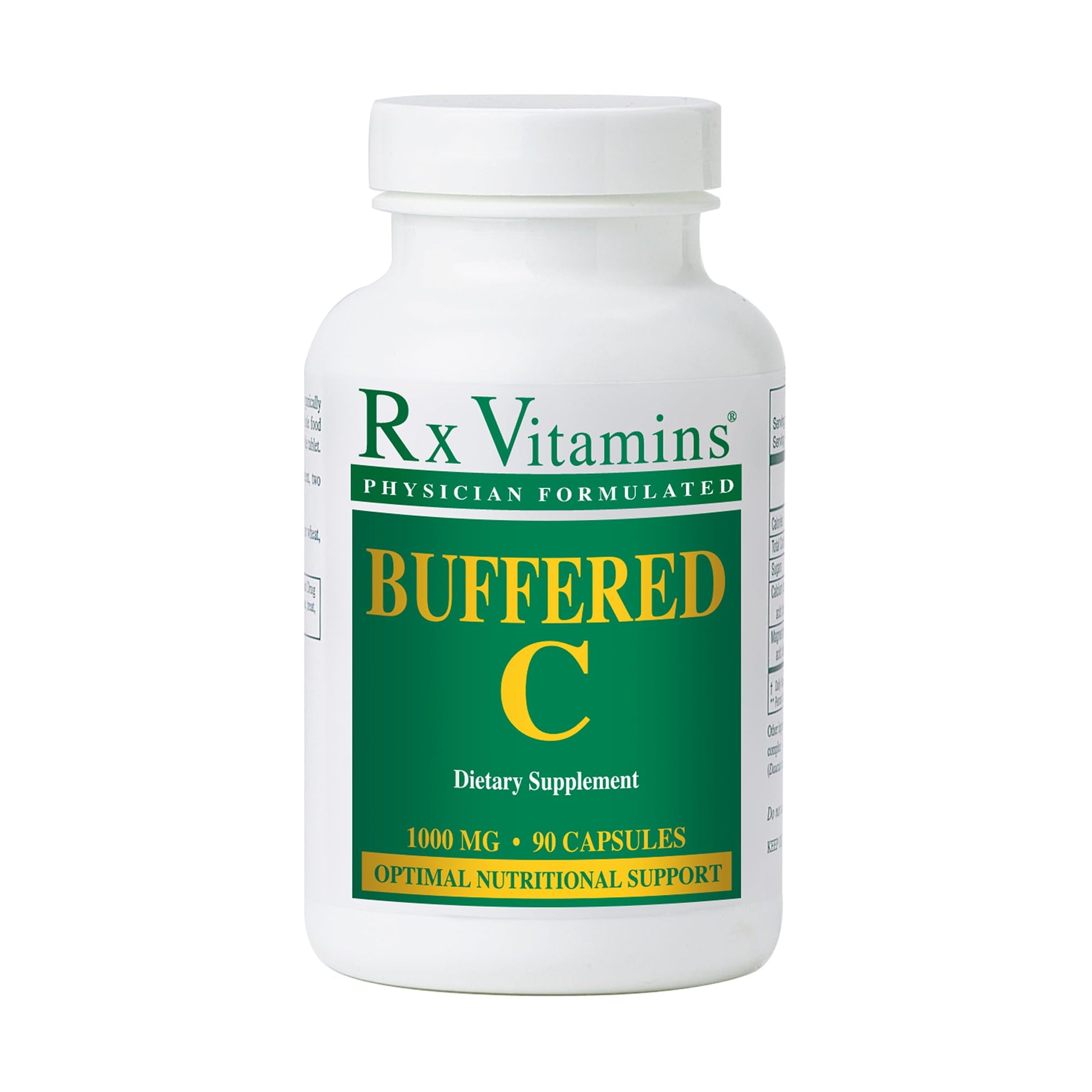 Rx Vitamins Buffered C 500 mg Capsule, 90 Count