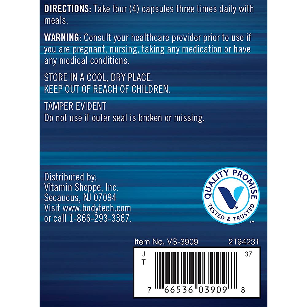BodyTech HMB + Vitamin D3 Capsules, 360