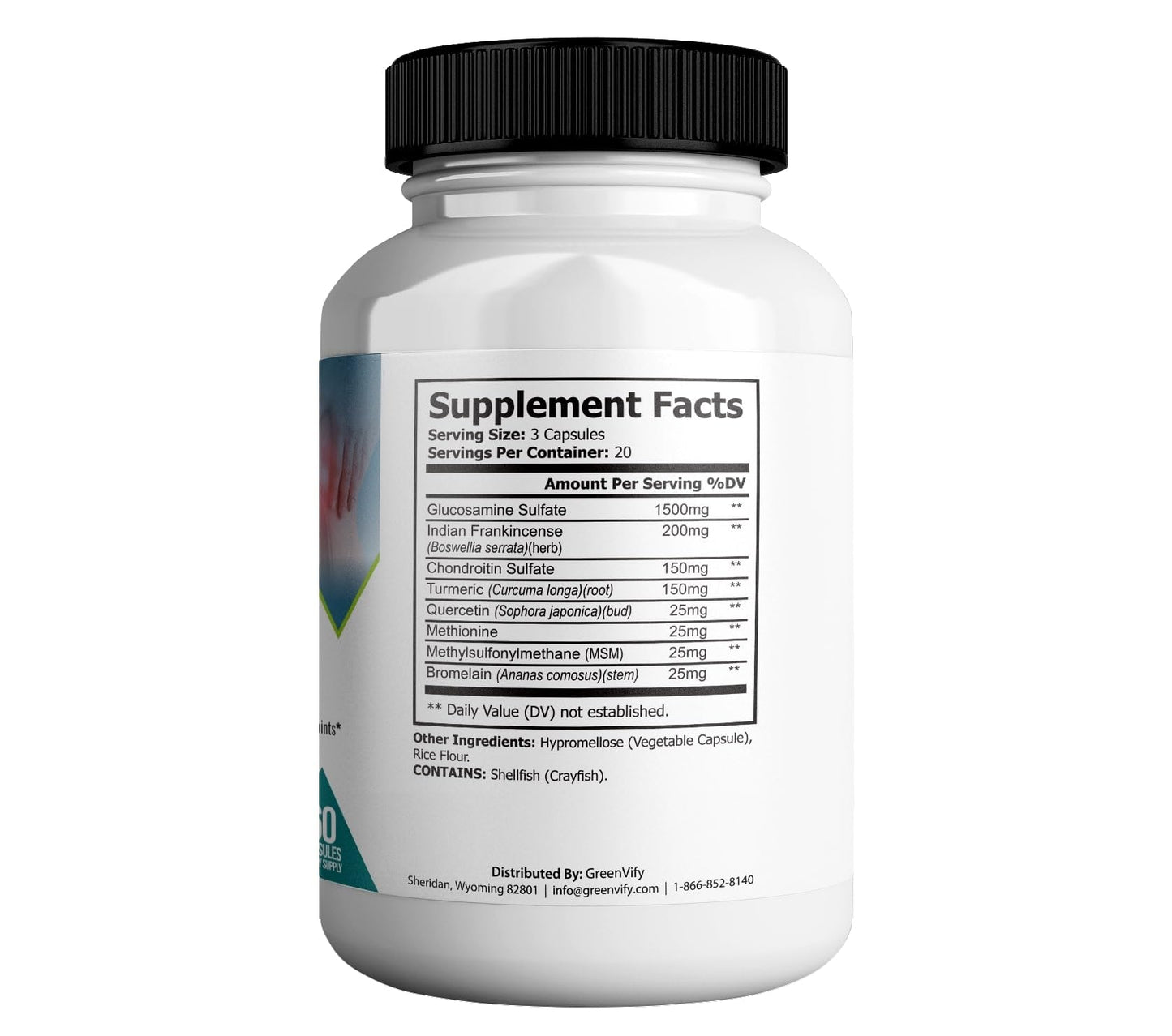 GREENVIFY Joint Eternal Max Natural Essences Natural Joint Support Supplement Capsules 120