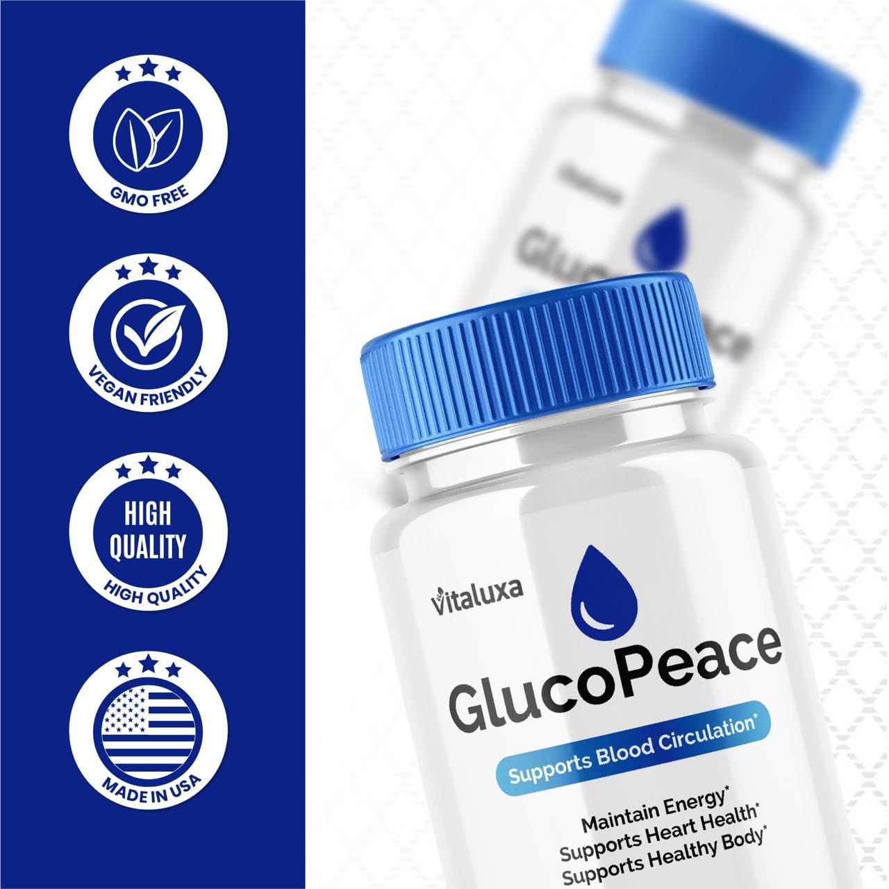Vitaluxa Gluco Peace Capsules 60 Count