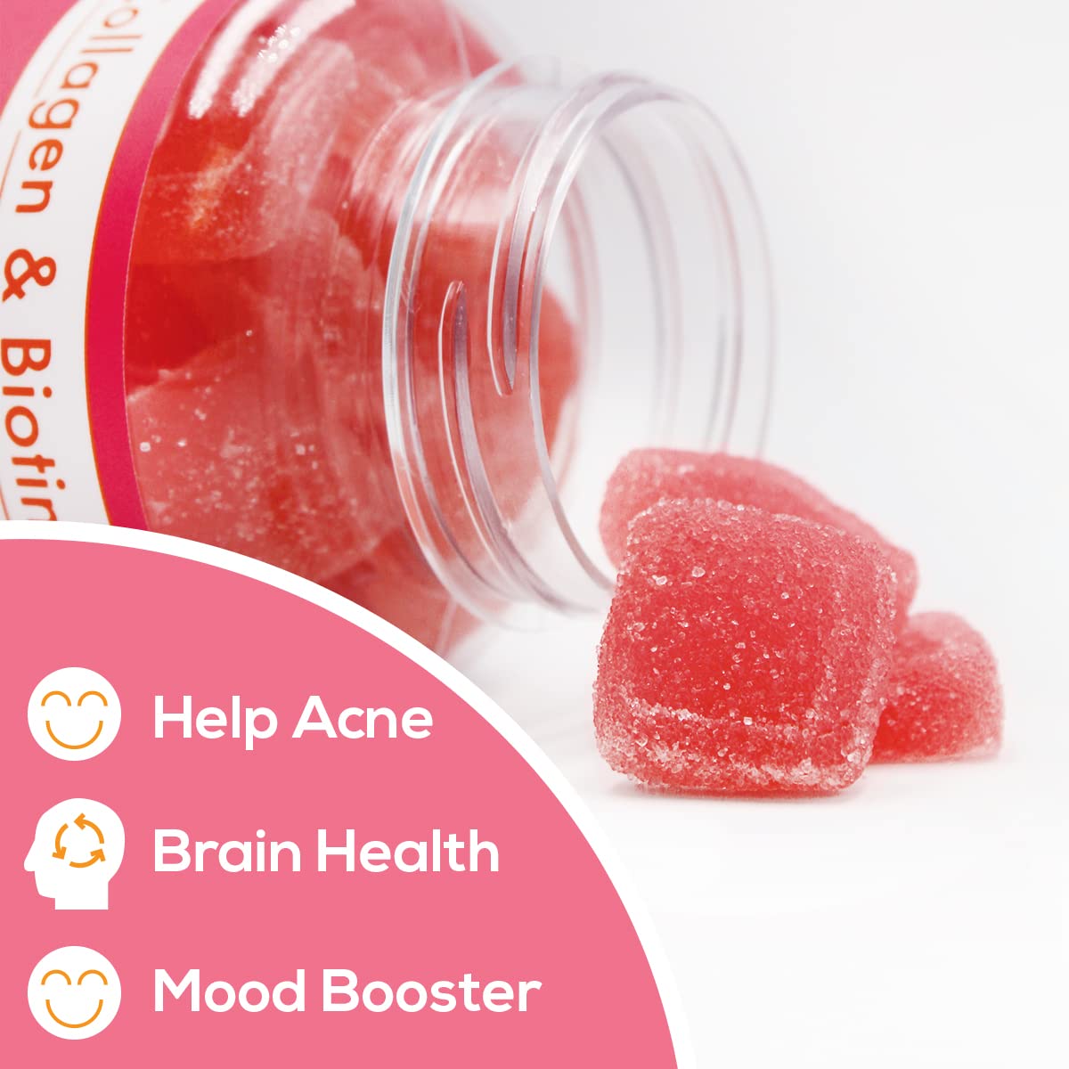 Safer Products Collagen Biotin Gummies 60 Count