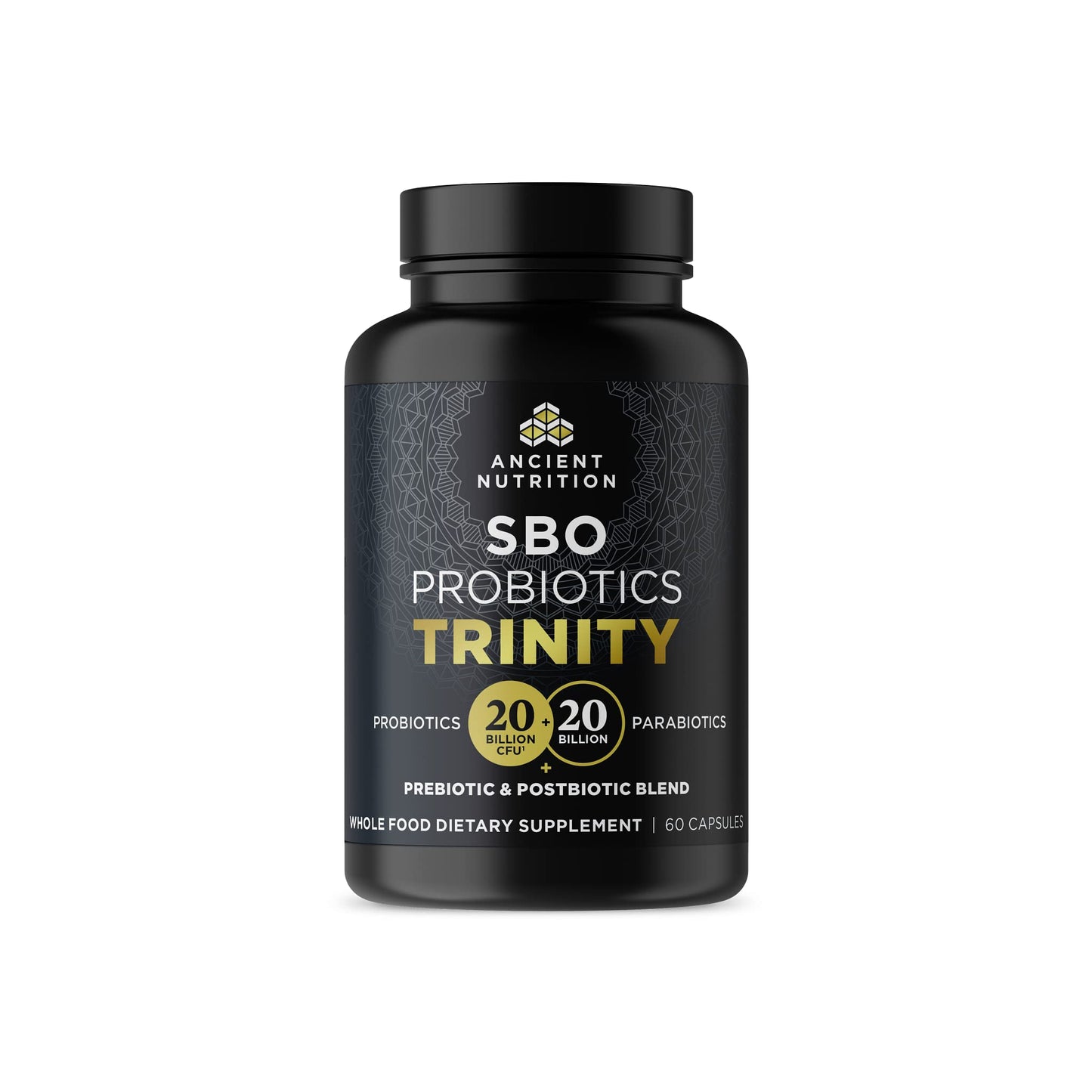 Ancient Nutrition SBO Probiotic Trinity Daily Care Capsule 60 Count