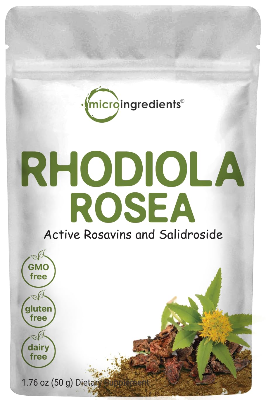Micro Ingredients Rhodiola Rosea Root Extract Powder 1.76 oz