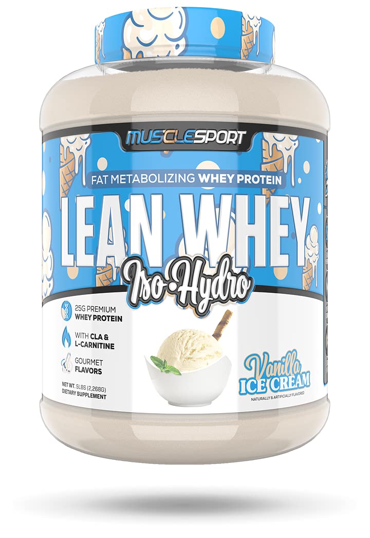 Musclesport Lean Whey Revolution Protein Powder Vanilla Ice Cream - 80 Scoops