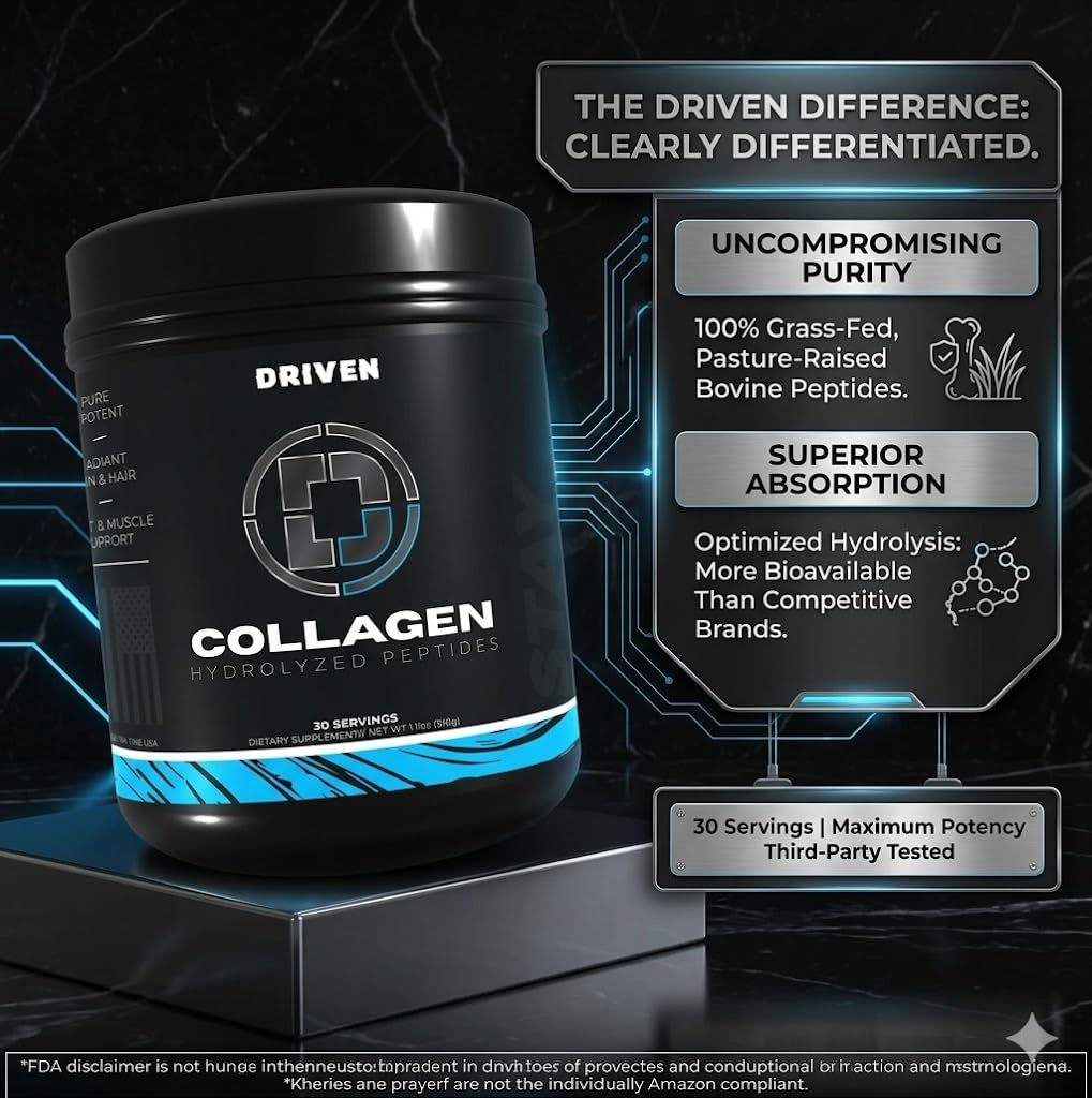 Driven Nutrition Collagen Peptides Powder 9 oz