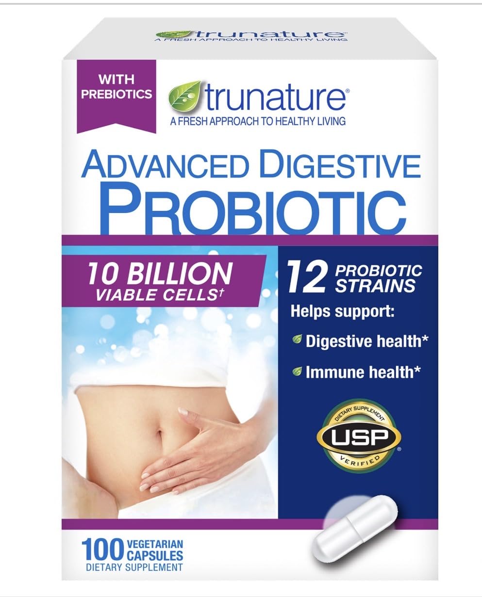 Generic Nature's Advanced Digestive Probiotic 10 Billion Viable Cells, 12 Strains, Capsules, 200 Count
