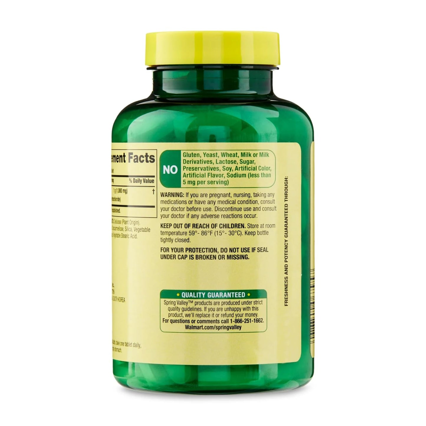 Generic L-Lysine 1000mg Amino Acid Lysine Supplement Tablet, 100 Tablets