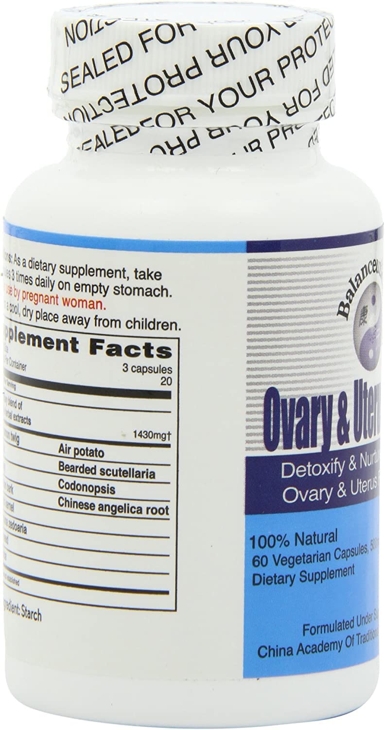 Balanceuticals Ovary & Uterus Clean 500 mg Dietary Supplement Capsules, 120 Capsules