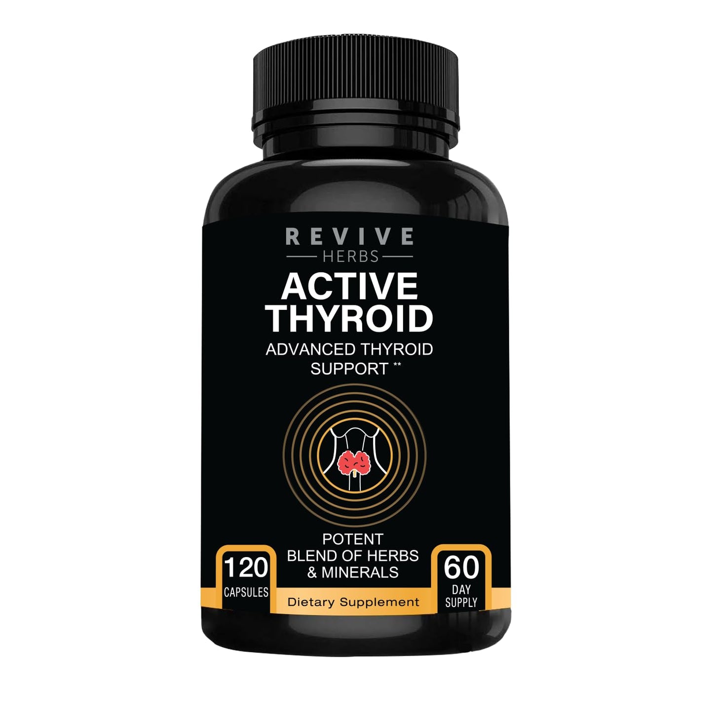 Revive Herbs Thyroid Support Capsules, 120 Count