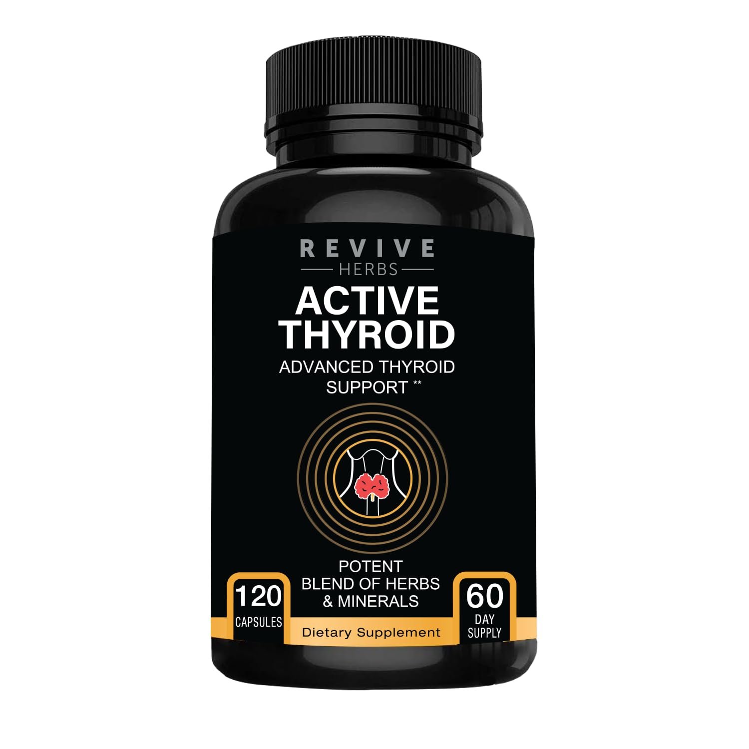 Revive Herbs Thyroid Support Capsules, 120 Count