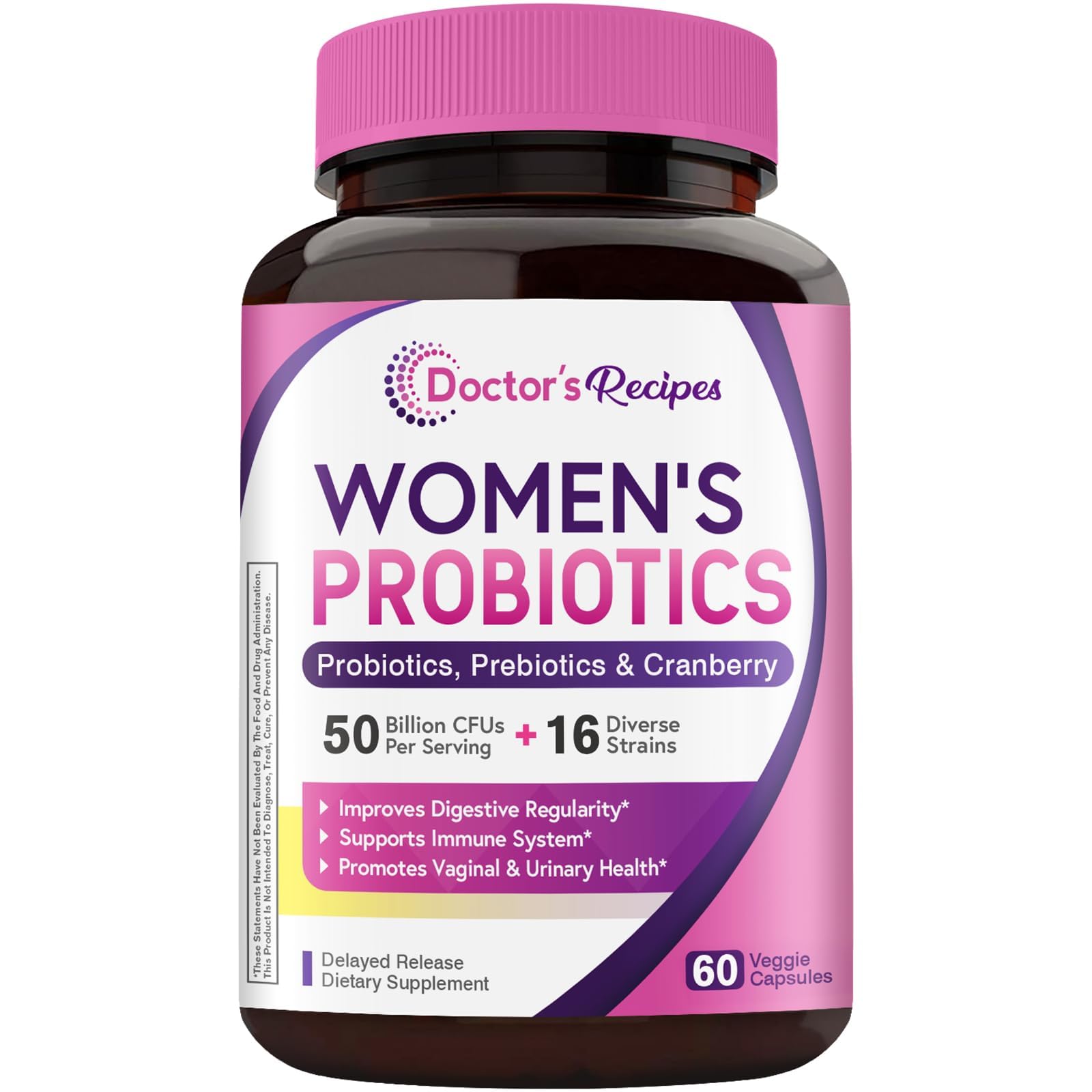 Doctor's Recipes Women's Probiotic Capsule, 60 Count