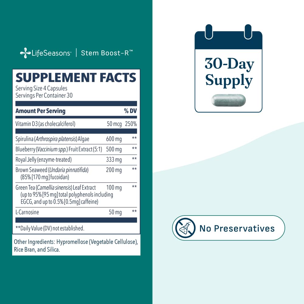 LifeSeasons Stem Boost-R Stem Cell Support Capsule 120 Count