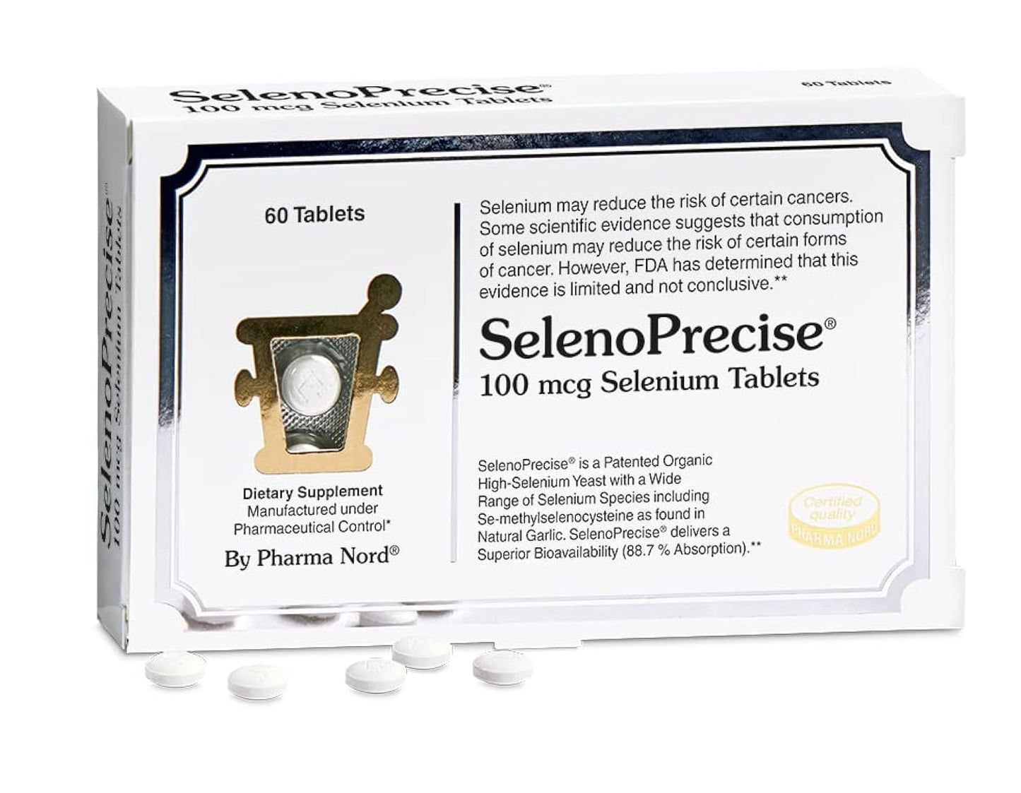 Pharma Nord SelenoPrecise Selenium 100 mcg High Absorption 60 Tablets