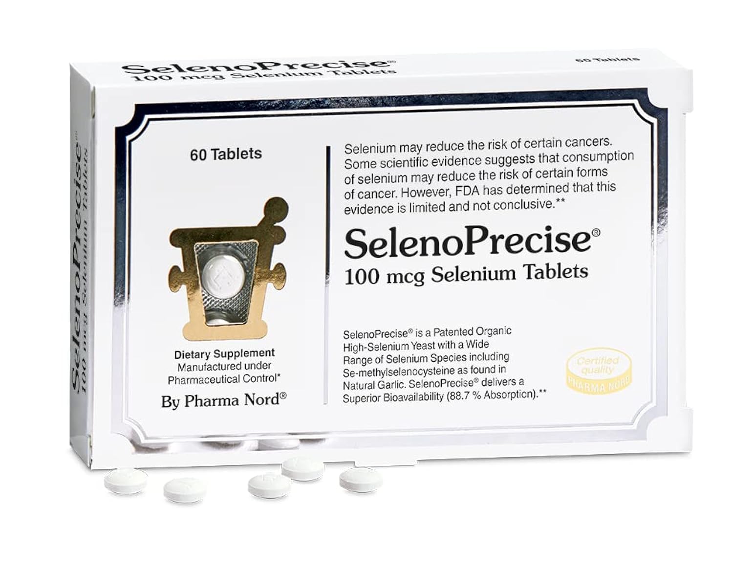 Pharma Nord SelenoPrecise Selenium 100 mcg High Absorption 60 Tablets