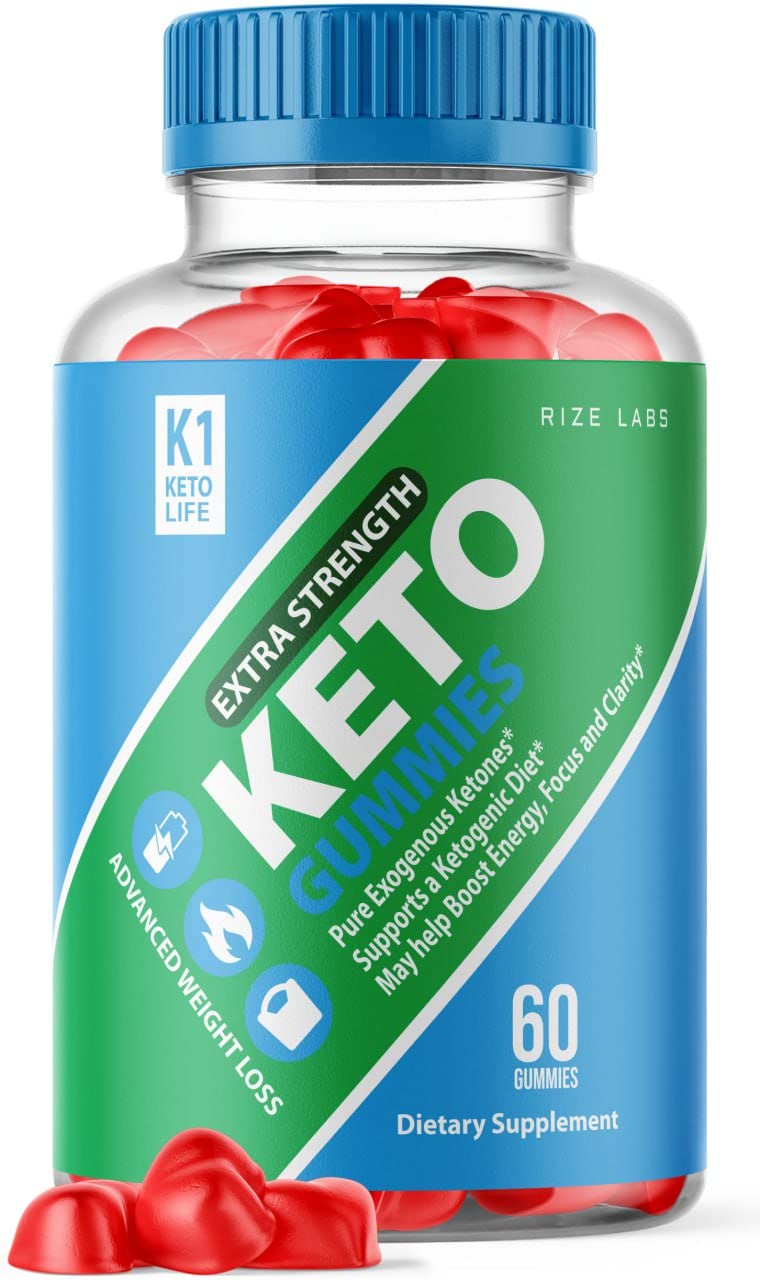 rize labs K1 Keto Life Gummies Advanced Extra Strength, 60 Gummies