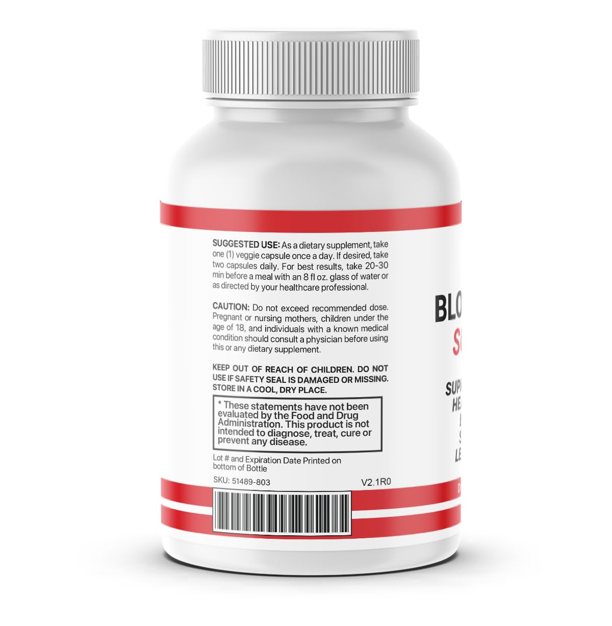 Fitness InspireWays Blood Health Support Supplement 120 Capsules