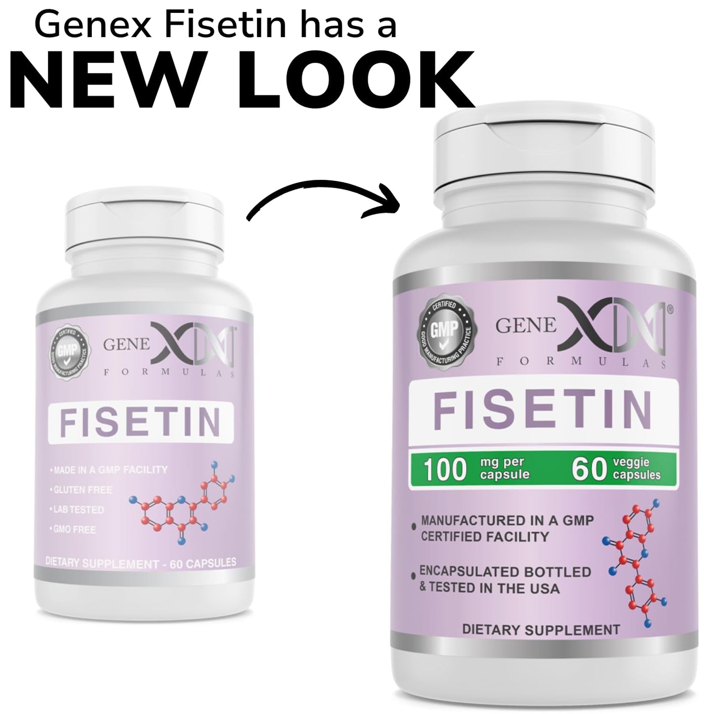 Genex Formulas Fisetin 100mg/Serving, 120 Capsules