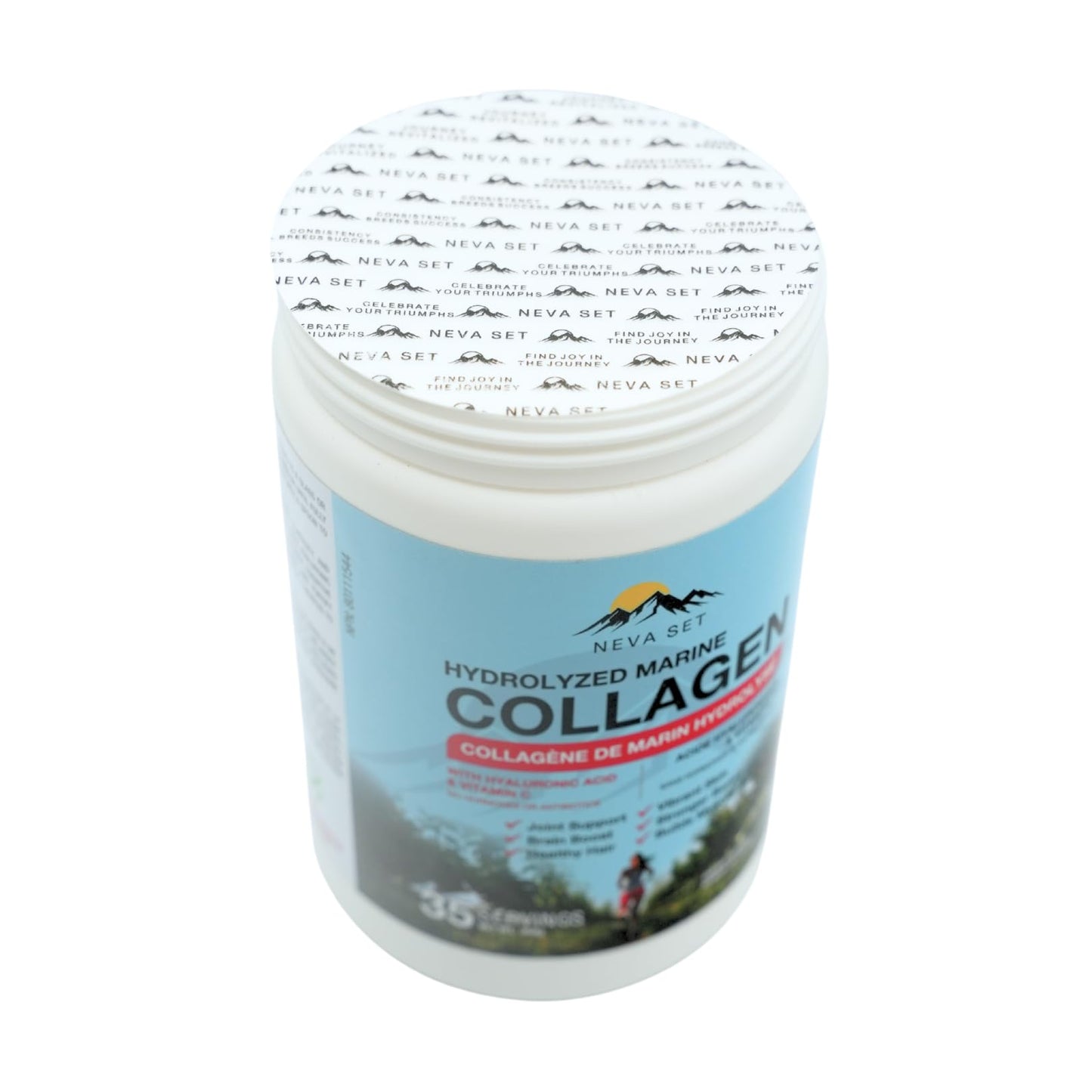 Neva Set Hydrolyzed Marine Collagen with Hyaluronic Acid & Vitamin C Powder 12.5