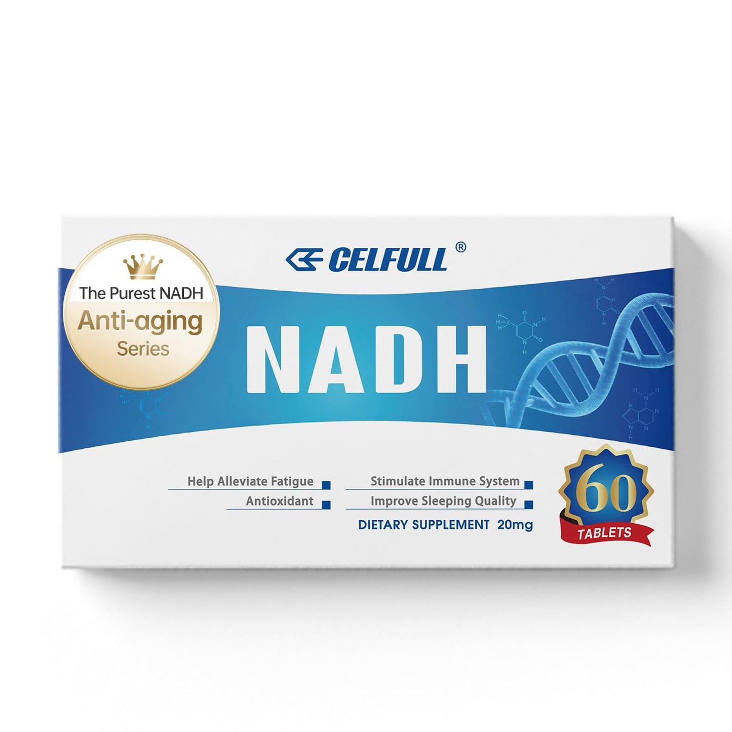 CELFULL NADH Supplement NMN Alternative NAD+ Supplement 1 Tablet