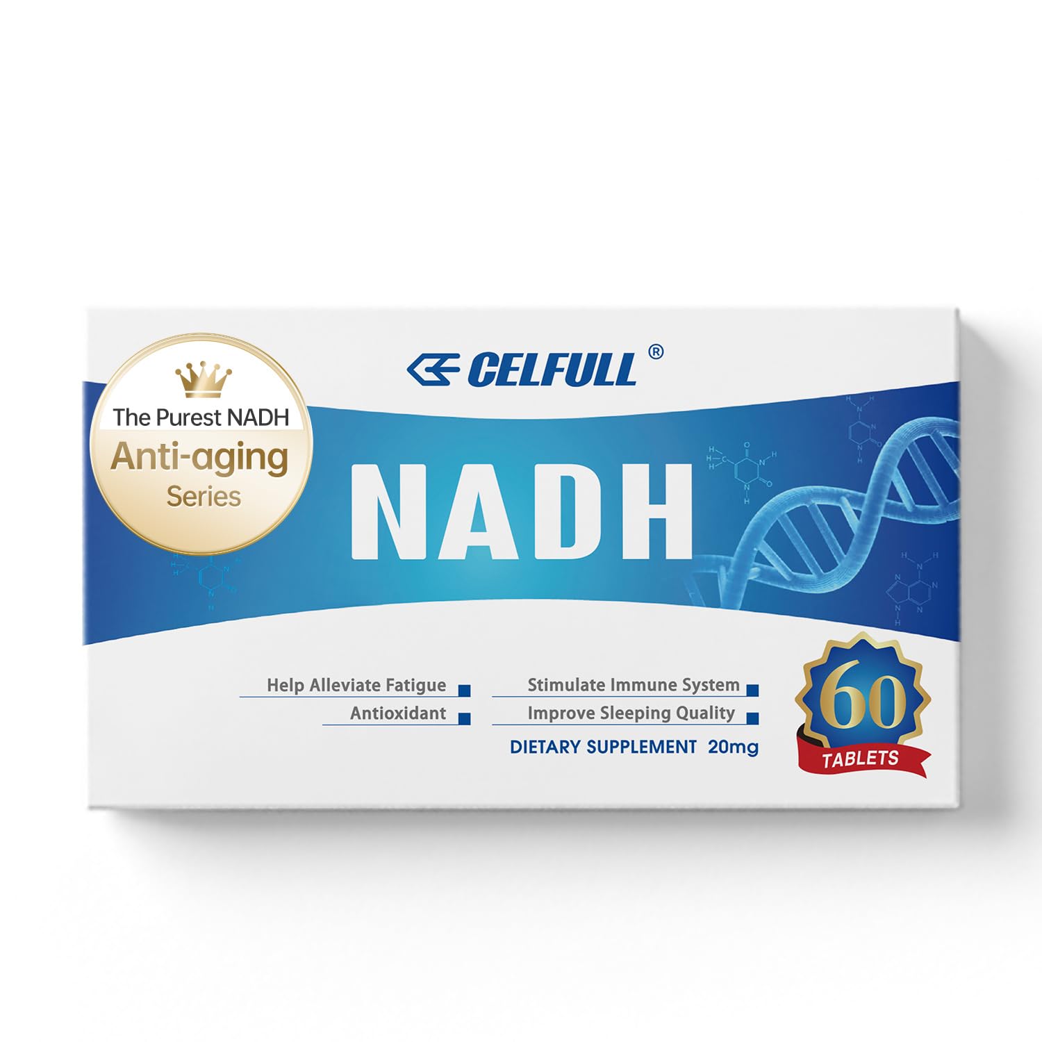 CELFULL NADH Supplement NMN Alternative NAD+ Supplement 1 Tablet