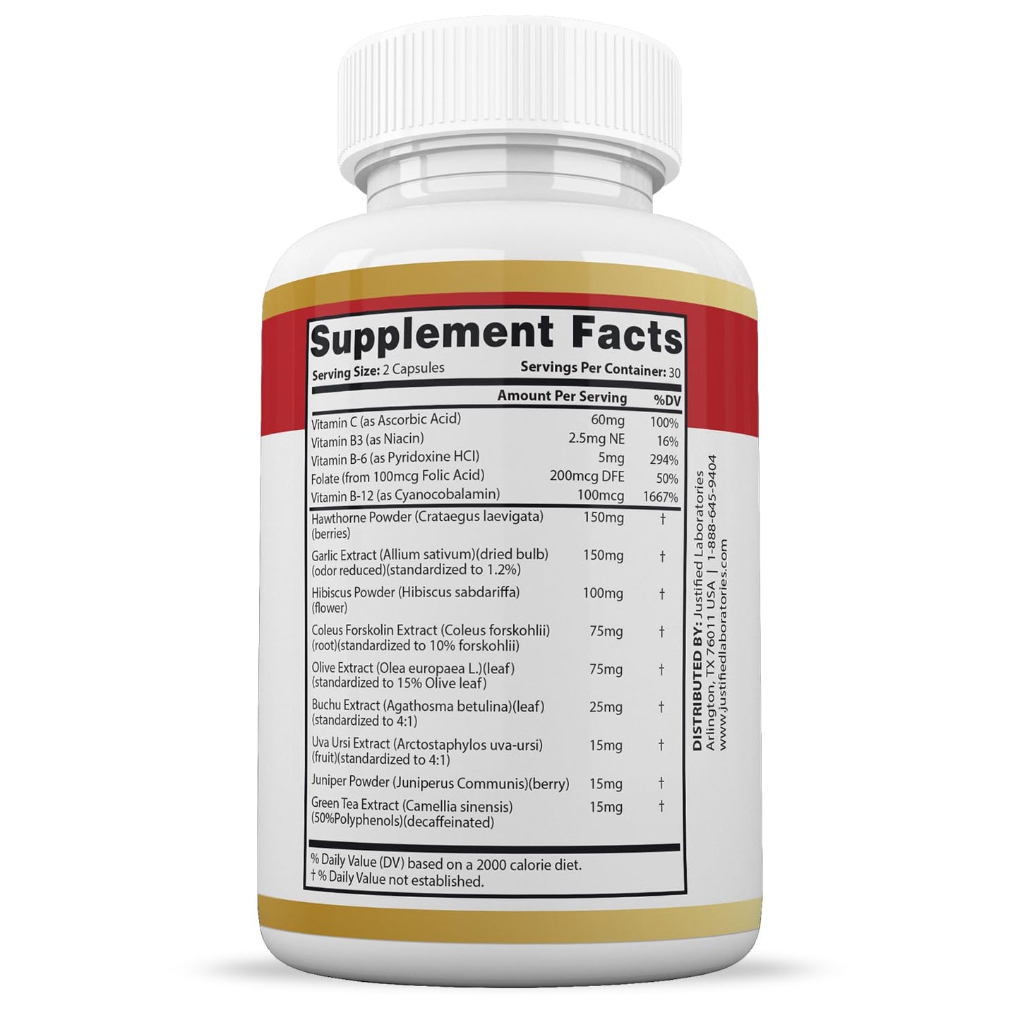 Justified Laboratories Blood Balance 180 Capsules