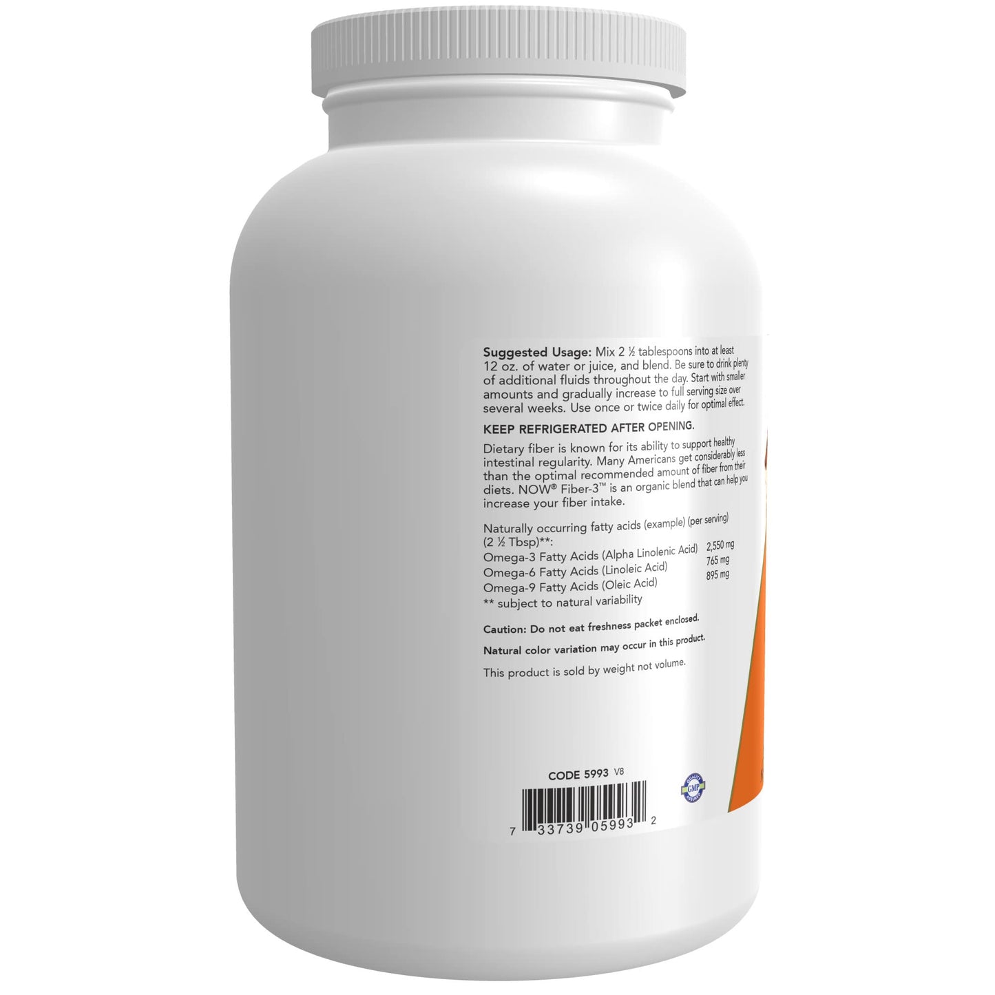 NOW Foods Fiber-3 Powder 16-Ounce