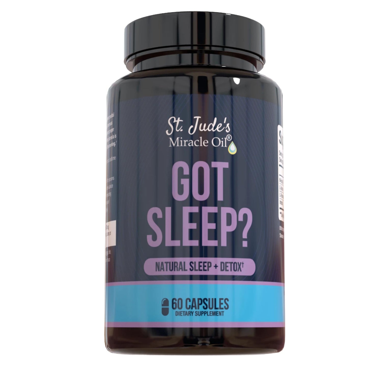 St. Jude's Miracle Oil Got Sleep? Sleep & Detox Sleep Aid Melatonin-Free Capsules, 60 Count
