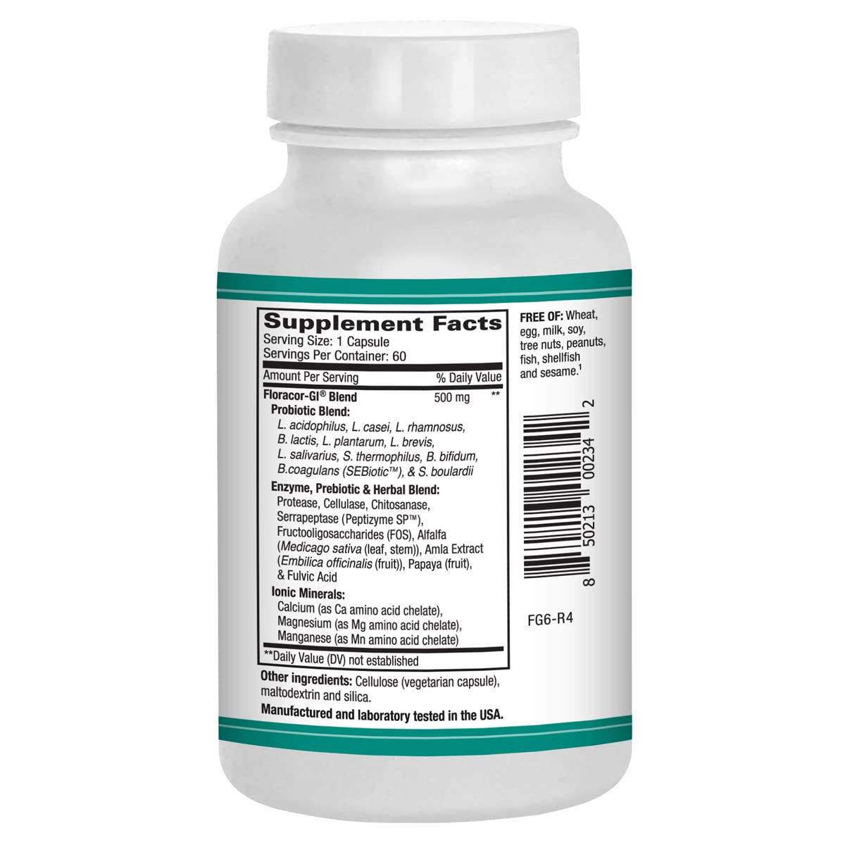 AST Enzymes Floracor Capsules, 60 Count