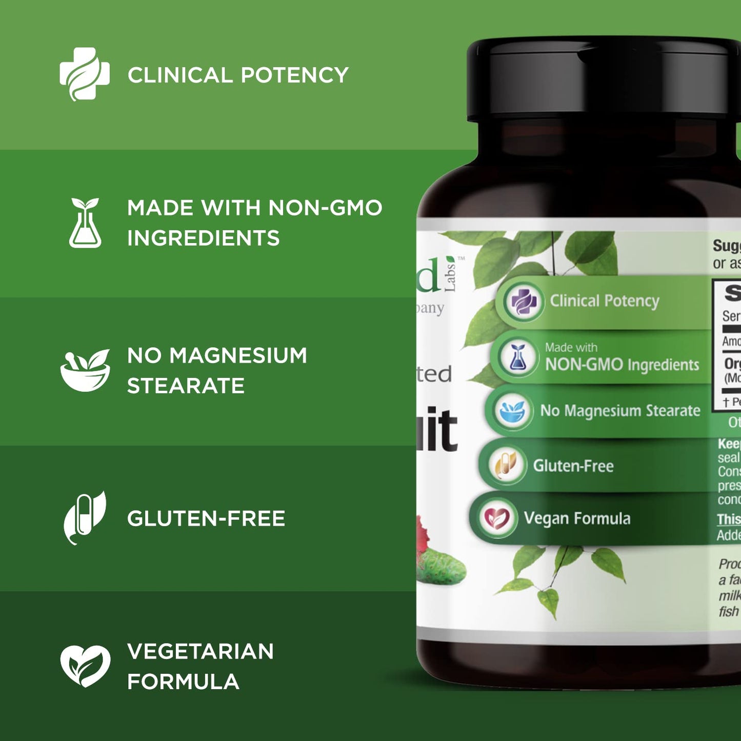 Emerald Labs Noni Fruit Digestive, Antioxidant & Immune Support Supplement Capsule, 60 Count