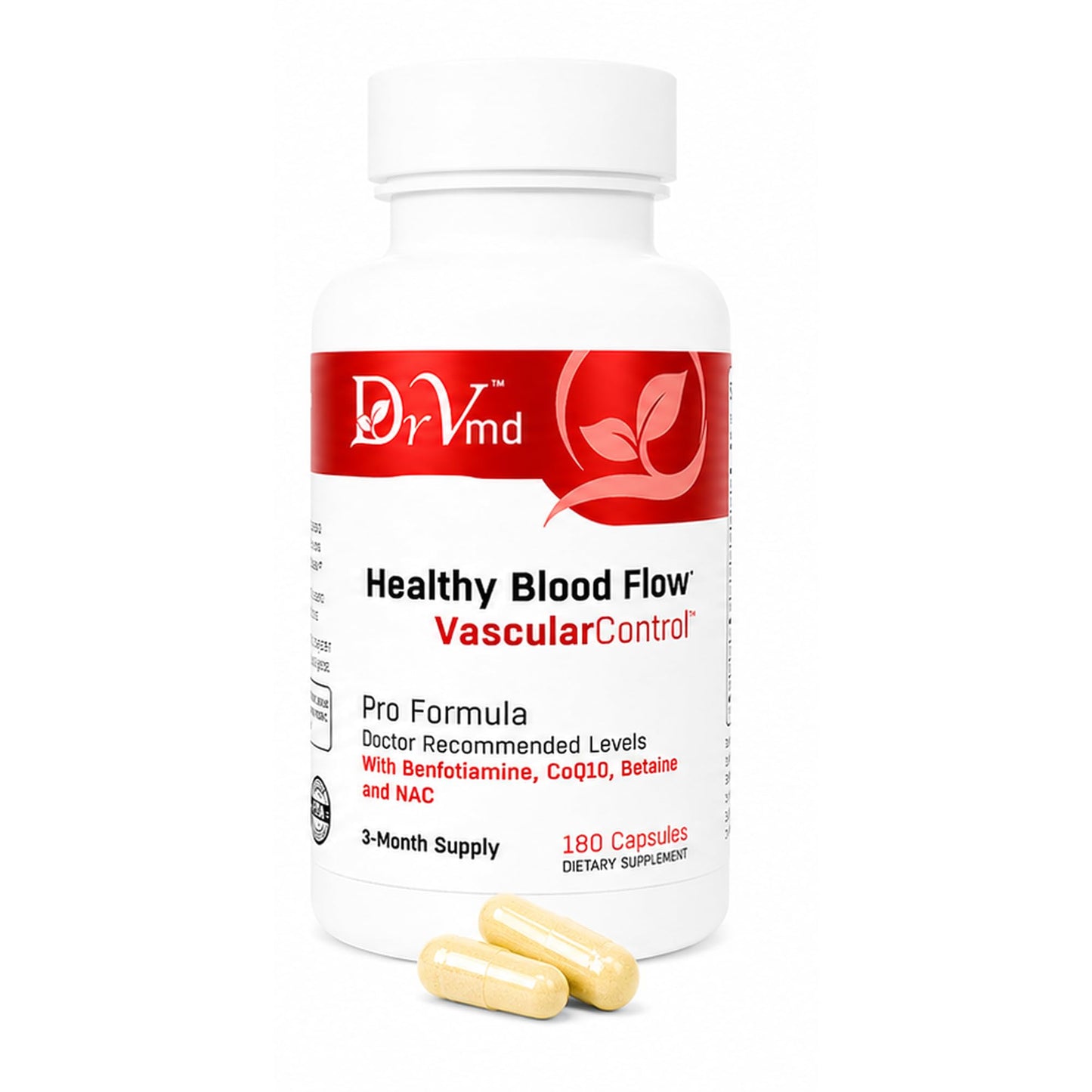 DrVmd CoQ10 & Betaine Capsules, 180 Count