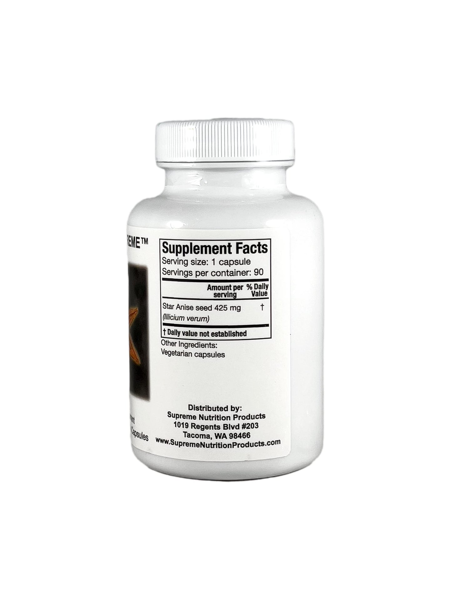Supreme Nutrition Products Illicium Supreme Pure Star Anise Capsules, 180 Capsules