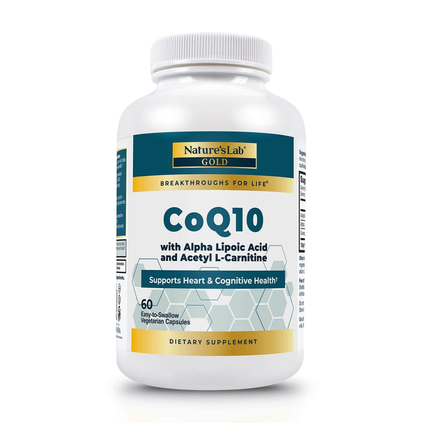 Nature's Lab CoQ10 + Alpha Lipoic Acid + Acetyl L-Carnitine & One Daily Multivitamin, Capsule, 30 Count