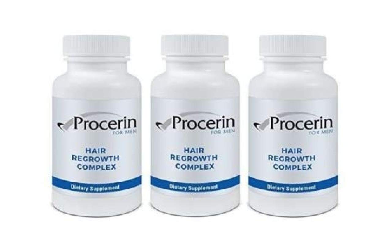 Marine Essentials Procerin For Men 90 Tablets Hair Re-Growth Supplement, 3 Bottles