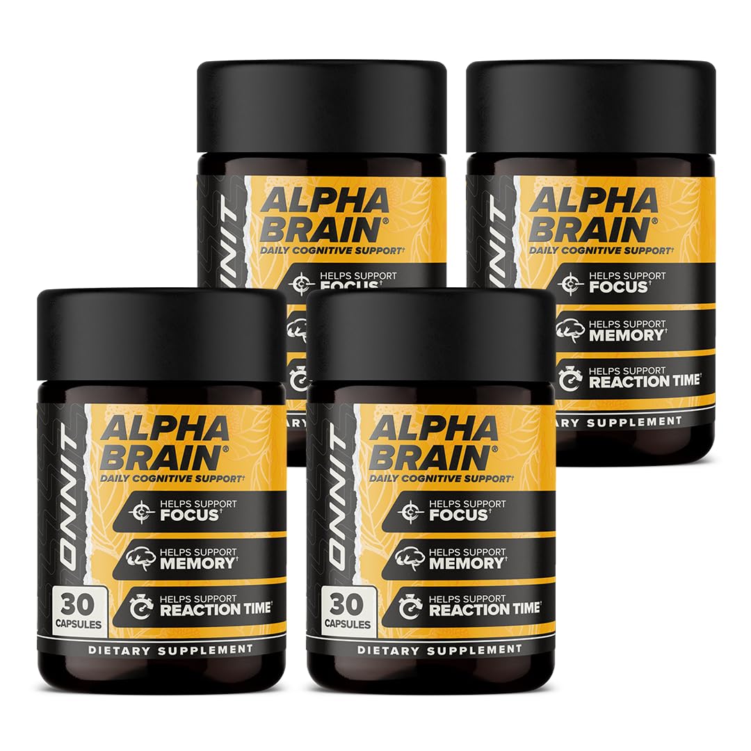 ONNIT Alpha Brain Nootropic Capsules, 120 Capsules
