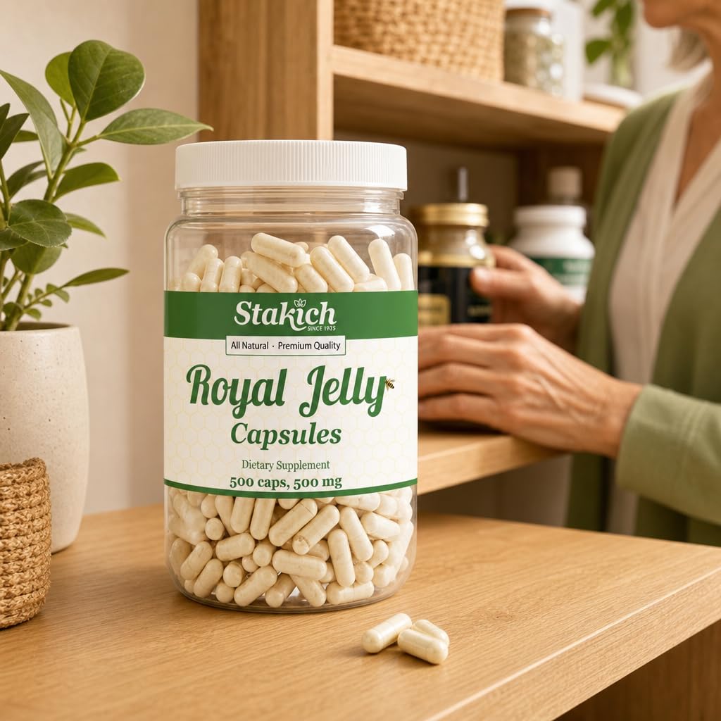 Stakich Royal Jelly Capsule 500 Count