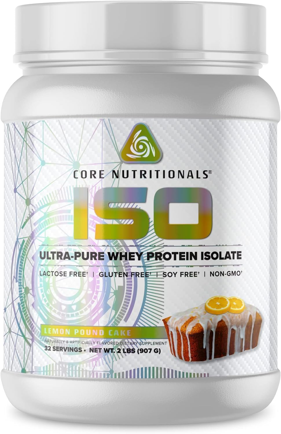 Core Nutritionals ISO Whey Protein Isolate Protein Powder, 32 Servings
