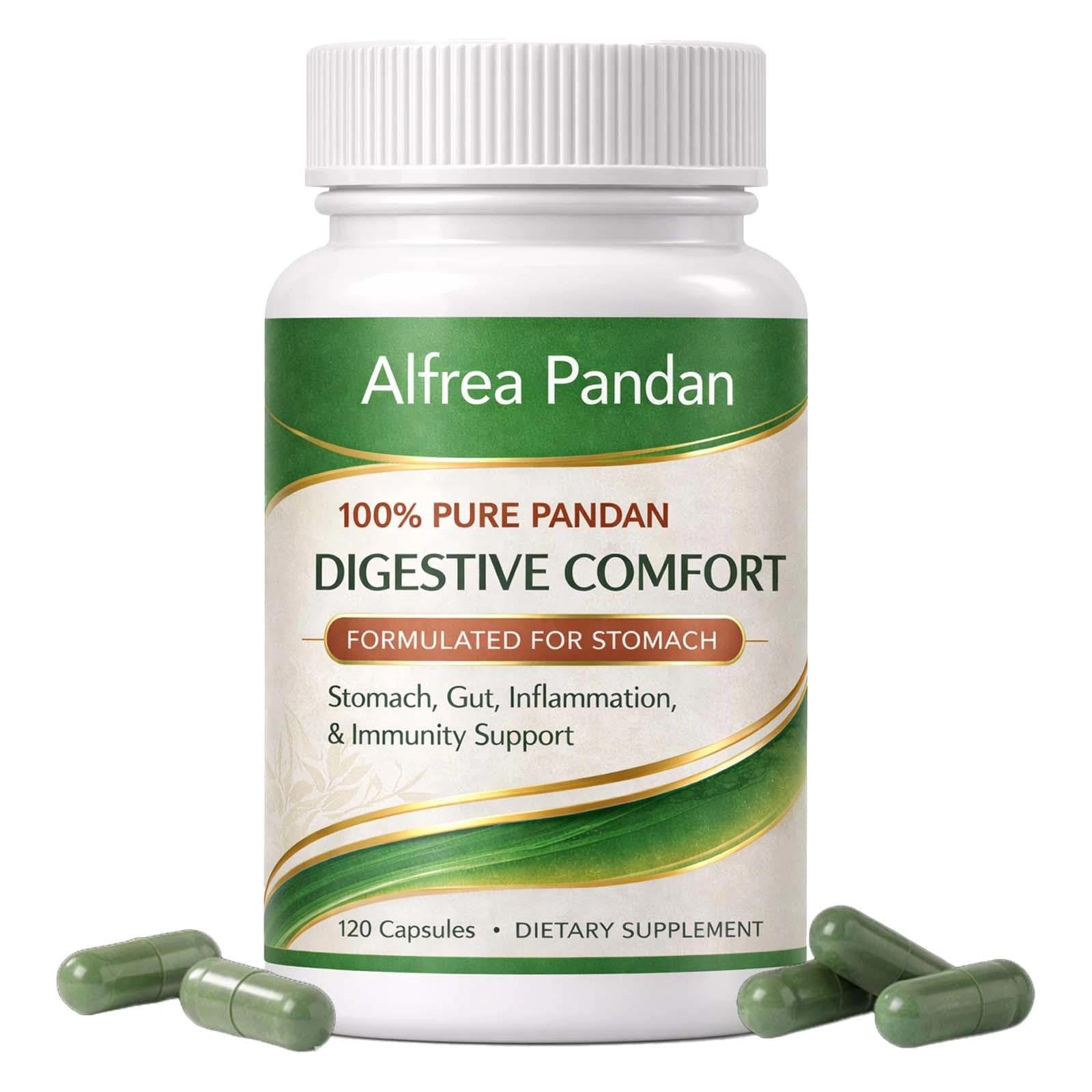 Oxloza Alfrea Pandan Digestive Comfort Supplement, 120 Capsules