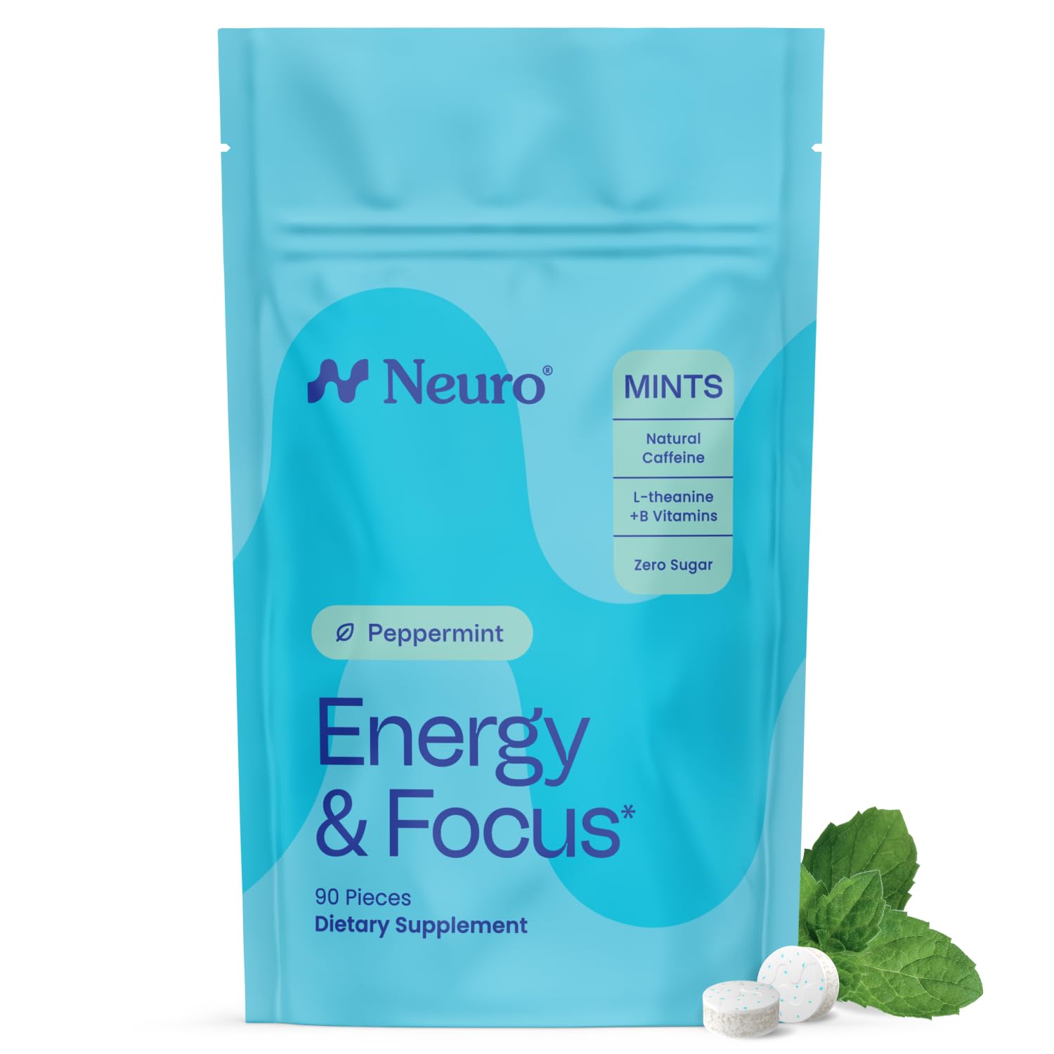 Neuro Energy & Focus Mints Chewable 90 Count